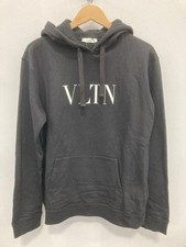 Valentino Black and White VLTN Print Hoodie Jumper Sweatshirt - XL