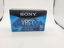 New Sony VHS-C 30 Min Premium TC-30VHGL Camcorder Tape