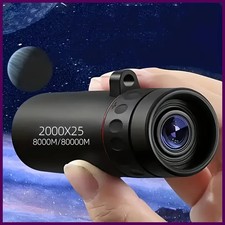 2026 2000X25 HD Monocular Telescope, Compact Portable for Travel, Hiking