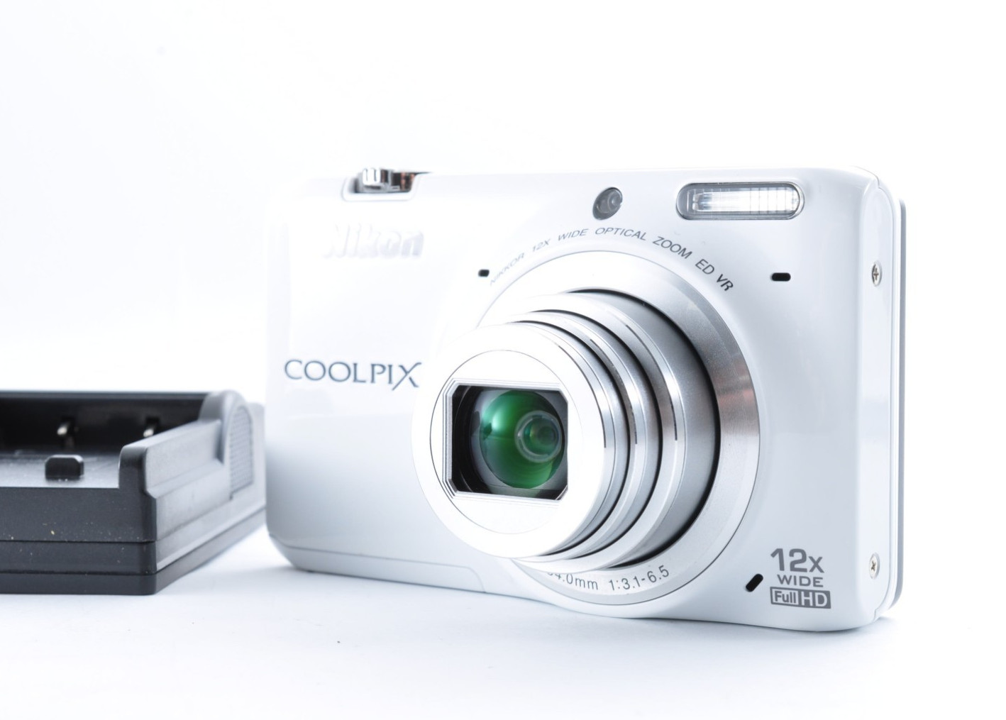 Nikon Coolpix S6500 White Excellent+++ Compact Digital Camera Z2443