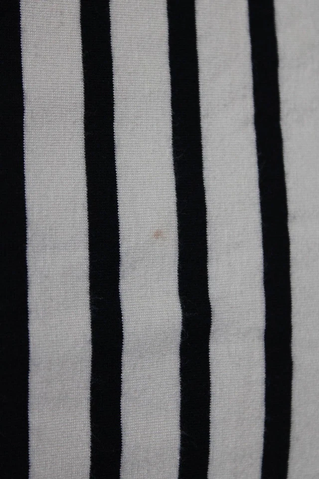 Thread Social Womens Long Sleeve Ruffle Trim Striped Dress White Black Size S - Image 4 of 4