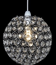 Large Ball Shape Crystal Ceiling Light Pendant Chandelier