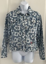 Disney Minnie Mouse Floral Classic Denim Jacket Size XS