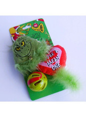 3 Pack Catnip Dr. Seuss Grinch Cat Toys Ball w/Bell  Crinkle Plush, Fabric