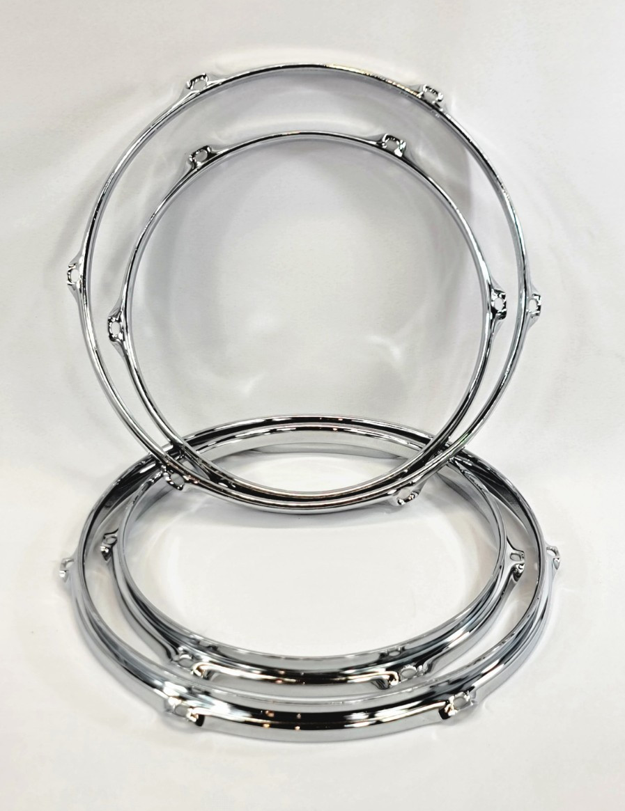 2.3mm Tom Drum Hoops Set 10 & 12" -Chrome