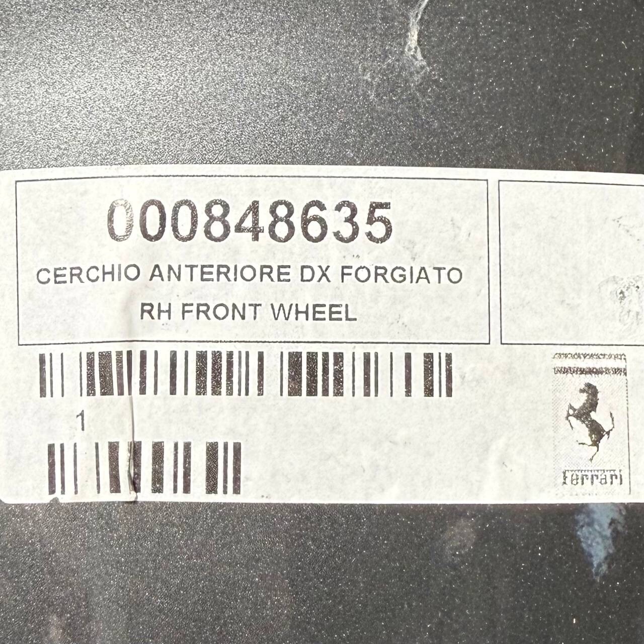 2020 2021 2022 2023 2024 2025 FERRARI SF90 WHEEL RIM ORIGINAL FACTORY R20 9.5