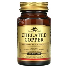 Chelated Copper, 100 Tablets 2.5 mg per Tablet 