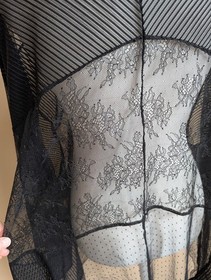 Victoria&rsquo;s Secret Black Lace Kimono Robe XS/S Sexy Lingerie Panelled Cover Up