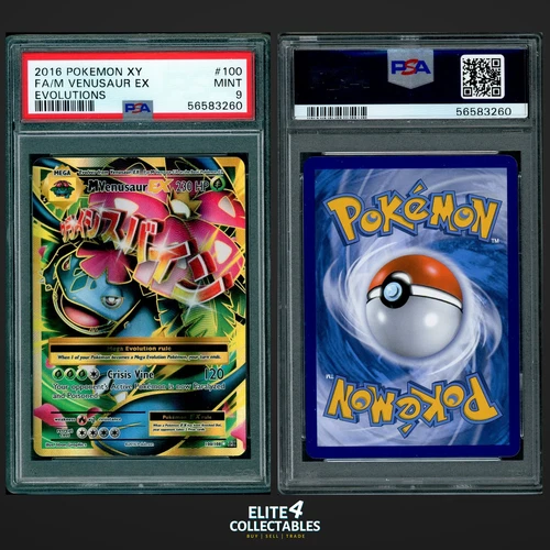 Mega Venusaur EX 100/108  - PSA 9 (Evolutions)