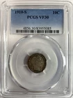 1910-S Barber Dime PCGS VF30