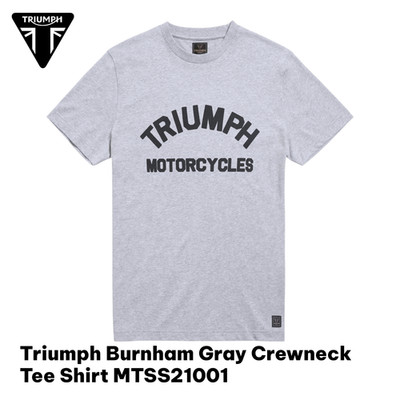 Triumph Burnham Gray Crewneck Tee Shirt MTSS21001