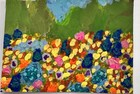 ACEO Art Card The Wildflower Divide 1 Of 2 By Britney B Acrylic Flower Field — photo 1