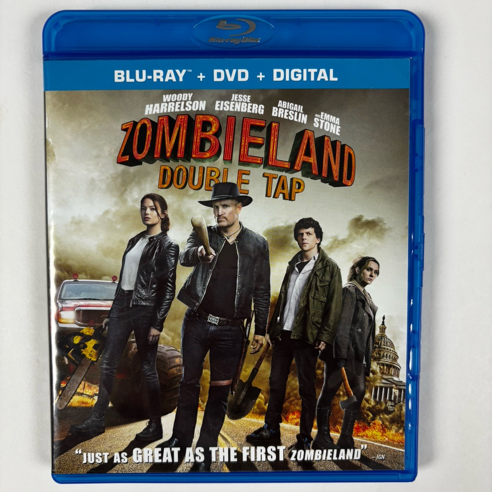 Zombieland: Double Tap (Blu-ray, 2019) No DVD, No Digital