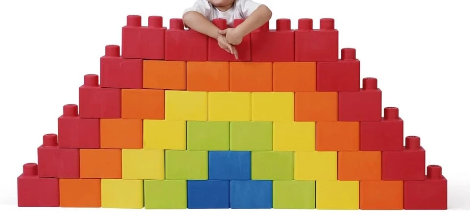 Bloques de construcción grandes de goma espuma IBRICK MAX 24 creativos, educativos. NUEVO Foto 2 de 4