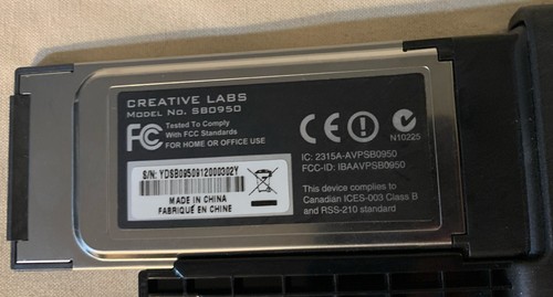 Tarjeta de sonido Creative Sound Blaster X-Fi ExpressCard (70SB095000004) - Imagen 4 de 4