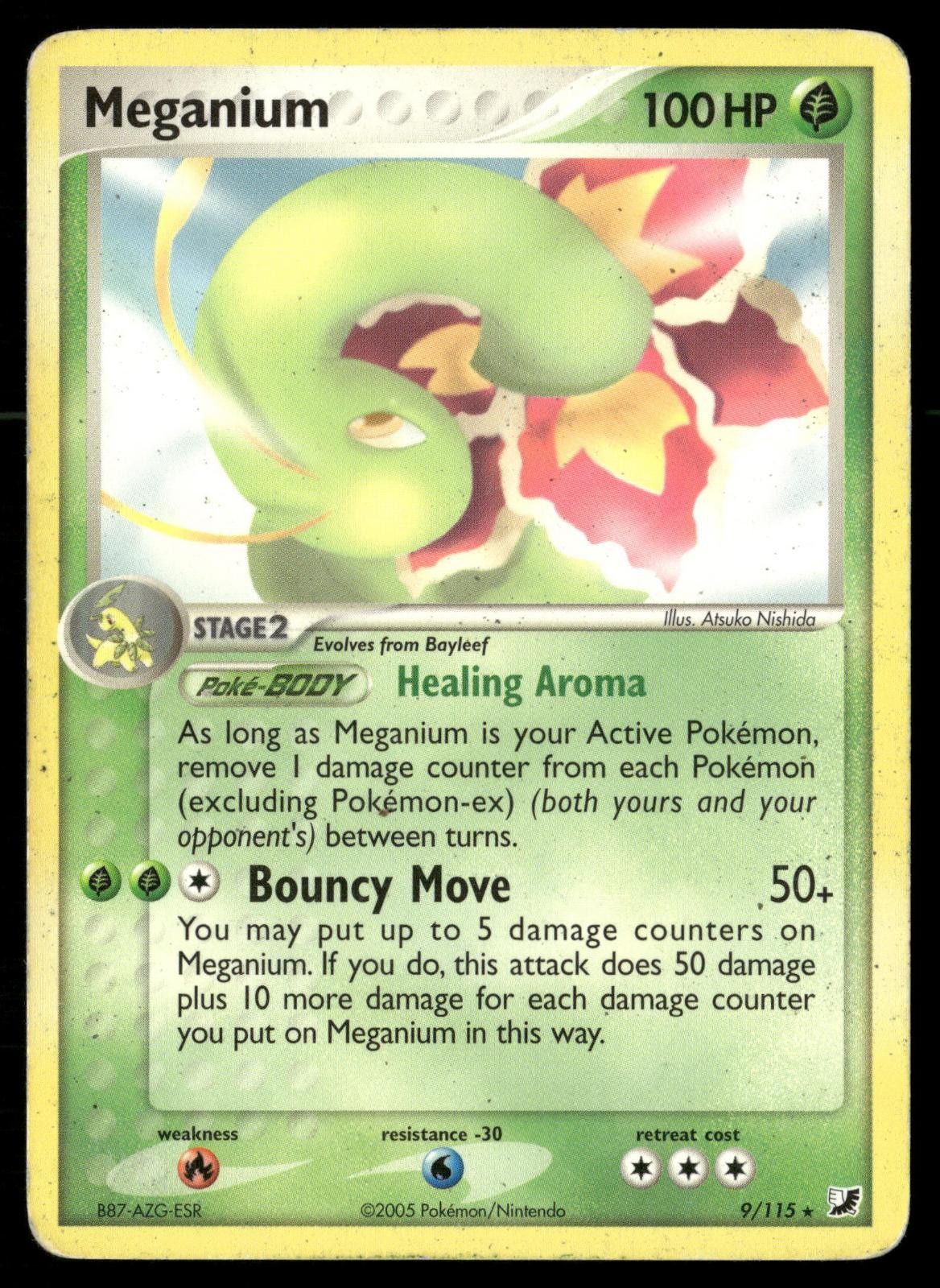 Meganium (EX Unseen Forces) 9/115 Rare Deck Exclusives Pokemon HP