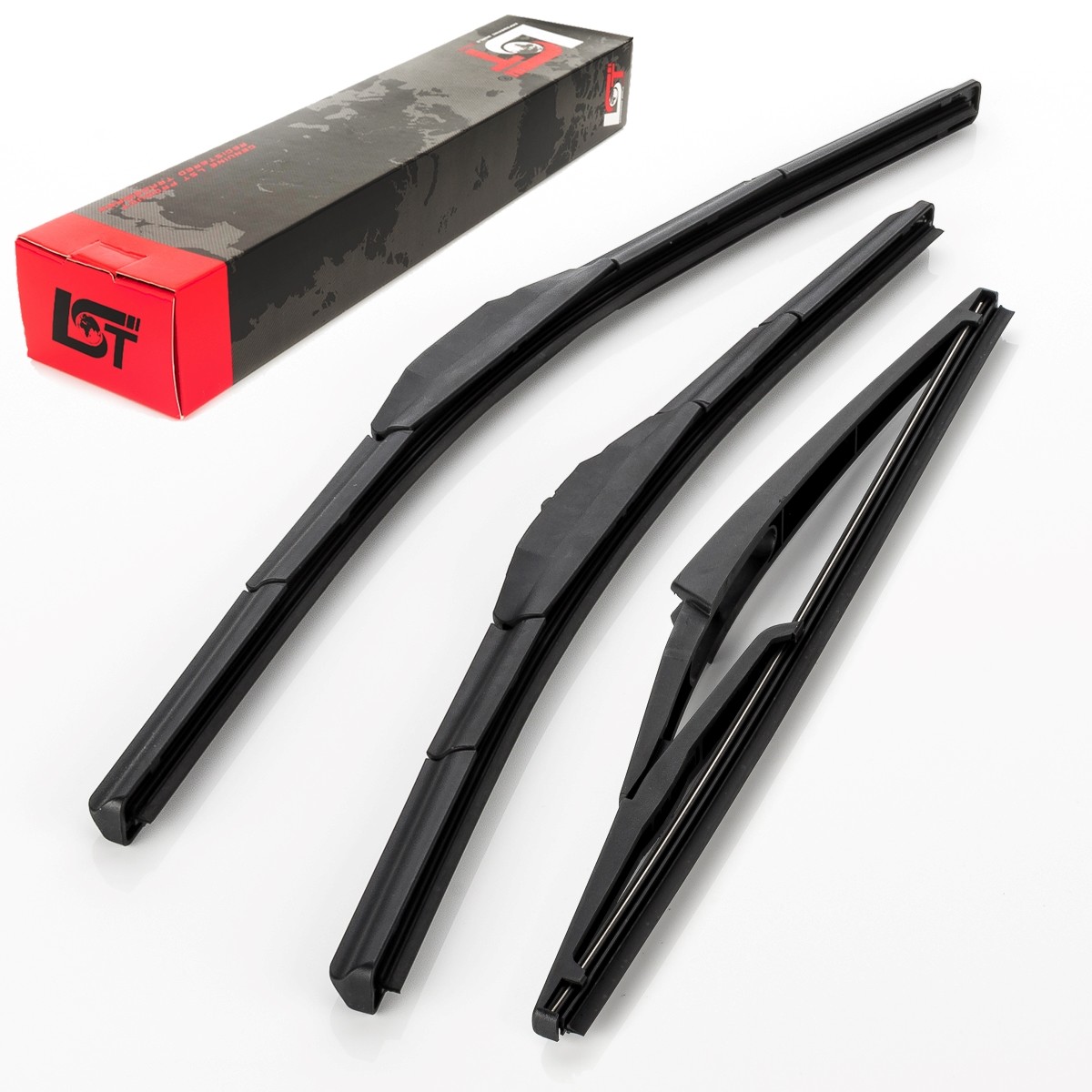 Front wiper + rear wiper windshield wiper set for NISSAN MICRA III up to 05/2005