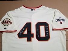 MADISON BUMGARNER Signed Jersey 2014 San Francisco SF Giants World Series MVP