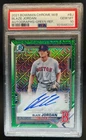 2021 Bowman Chrome Blaze Jordan Auto Mega Box Green Refractor 1st #42/99 PSA 10