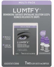 Lumify Redness Reliever Eye Drops, 2 pk. of 0.25fl oz