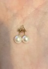 14kt Pearl Necklace With Matching Earrings — photo 3