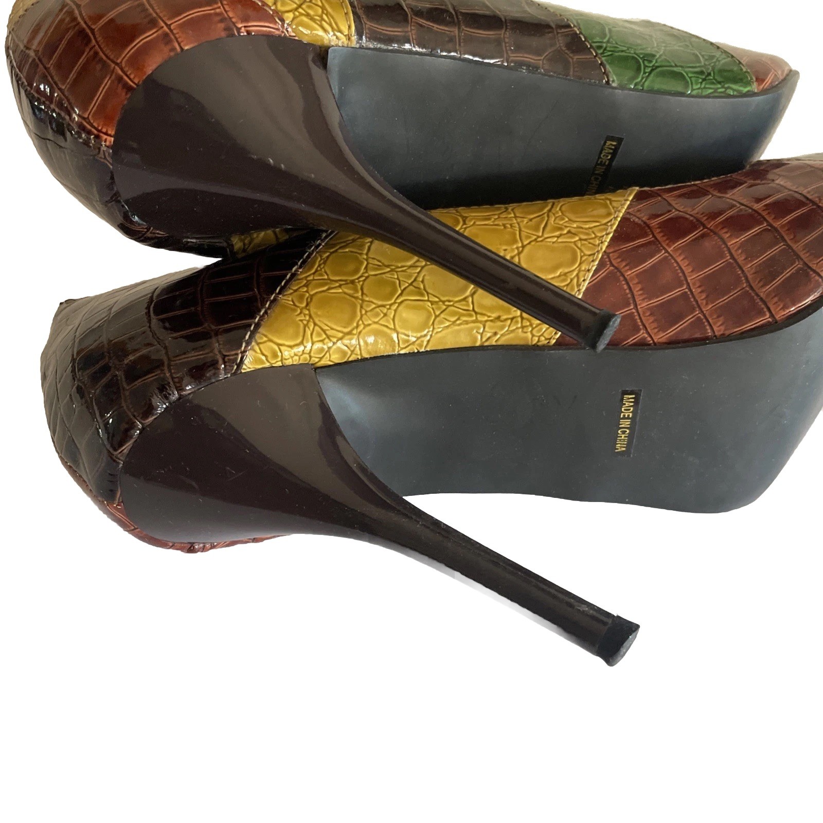 Bertinni Women’s Multicolor Patchwork Croc Emboss… - image 13