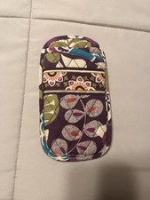 Vera Bradley Quilted Purple Floral Soft Eyeglass Case for Glasses/Sunglasses