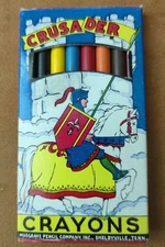 Set of 8, Vintage 1940's, Musgrave Pencil Company "Crusader Pencil Crayons" HTF