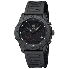 Luminox Pacific Diver Chronograph All Black Rubber PVD Mens Watch XS.3141.BO