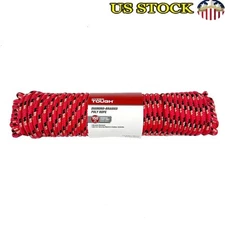 Durable 3/8 Inch Polypropylene Utility Rope 100ft Multi-Purpose Heavy Duty Rope