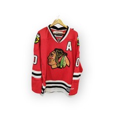 Reebok Chicago Blackhawks NHL Hockey Jersey, #10 Sharp, Red, Size XL
