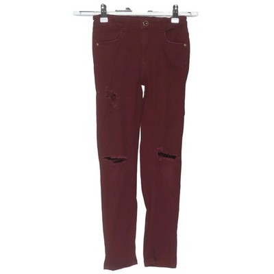KappAhl, Jeans, Größe: 134, Rot, Baumwolle/Elasthan, Einfarbig, Mädchen #dsE