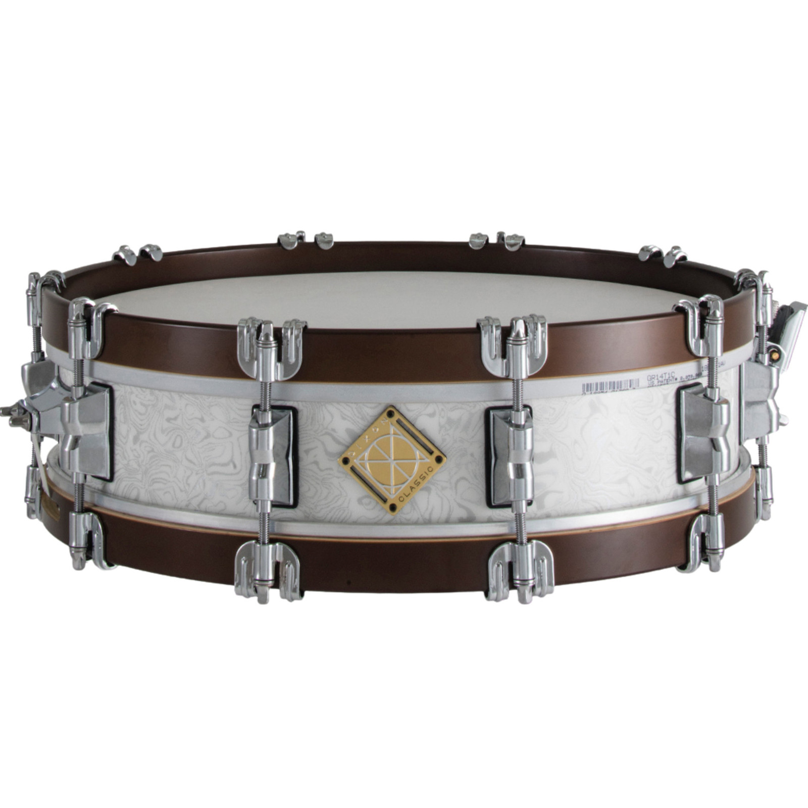 Малый барабан Dixon Classic Sub Zero Wood Hoop из клена 14 x 35 белый 29790₽