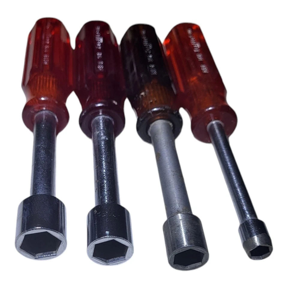 XCELITE HS18, HS16, HS14, HS Hollow Shaft Nutdriver 9/16, 1/2, 7/16, 9/32 USA - Image 2 of 4