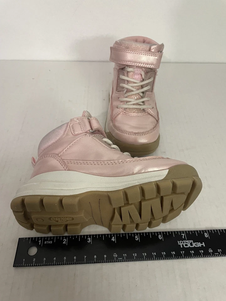Bebés Niños Pequeños Niñas OshKosh B'Gosh Neil-G Rosa Metálico Moda Botas Talla 10 Foto 2 de 4