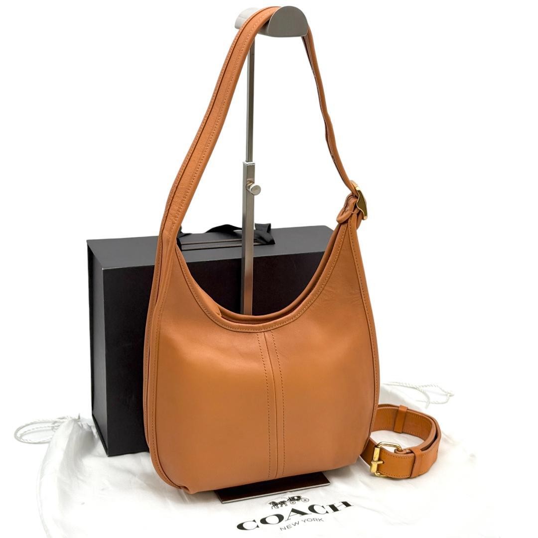 COACH Ergo Leather Brown Tote Bag Handbag Shoulder Purse Authentic Excellent Co