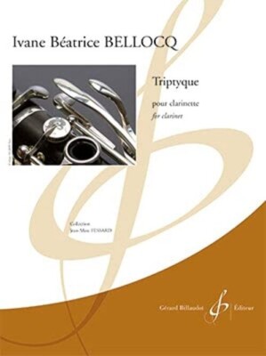 BELLOCQ TRIPTYQUE FOR CLARINET MUSIC BOOK BILLAUDOT BRAND NEW ON SALE FESSARD