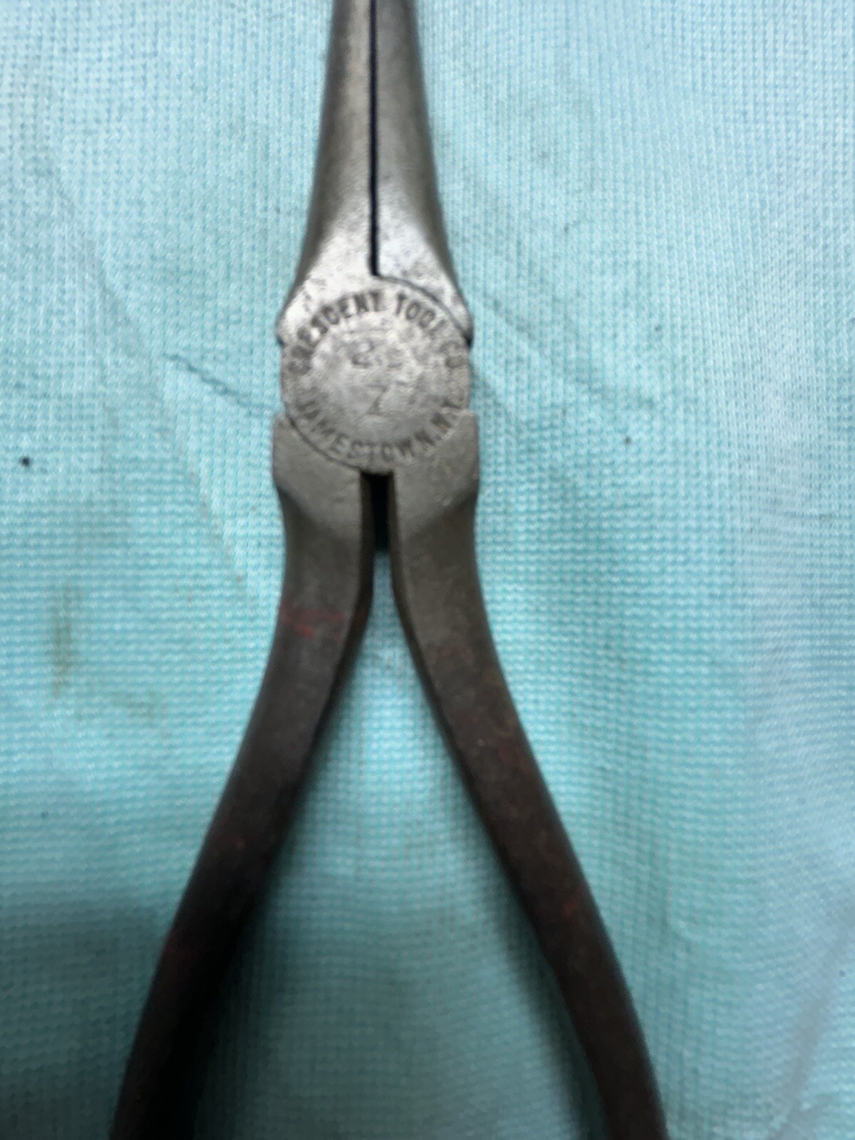 Vintage Crescent No. 237 Long Flat Nose Duck Bill Pliers 7" Smooth