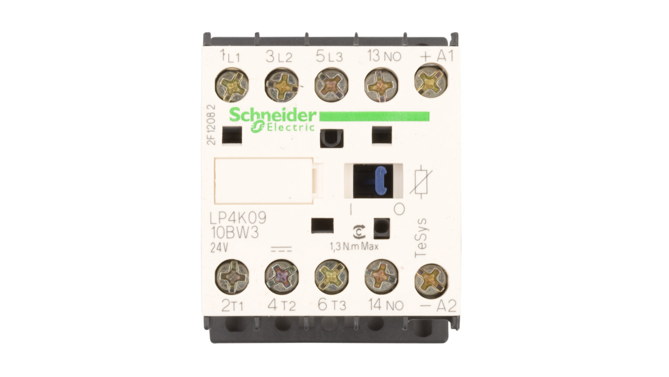 Power Contactor 9A 3P 24V DC 1NO 0R LP4K0910BW3 /T2UK