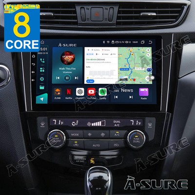 8 Core 4+64GB CarPlay Android 14 Radio stereo for Nissan Rogue 2014-2018 X-Trail
