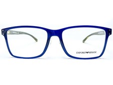 NEW Emporio Armani EA3114 5563 Mens Transparent Blue Eyeglasses Frames 55/17 145