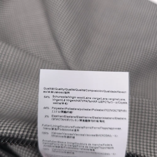 Hugo Boss C-Hanry-Wing Jacket Mens 40R Houndstooth Slim Fit Wool Full Zip NWT image 12
