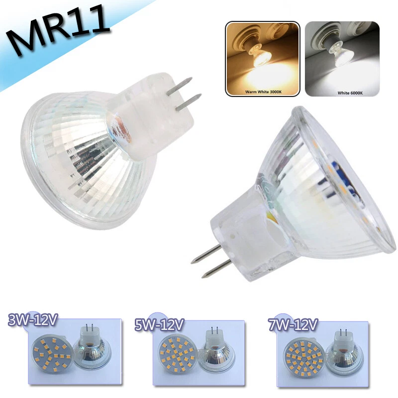 ZML LED Bulb MR11 GU4 12V 3W 5W 7W Replace Halogen Spot Lamp Light Warm/ Cool White