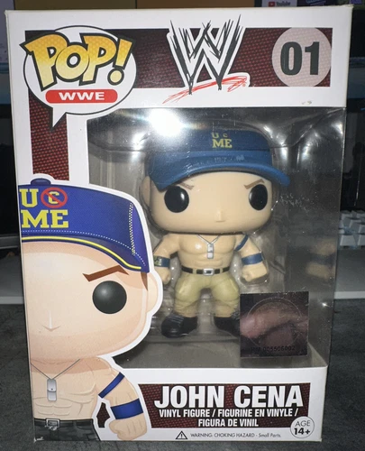 Funko John Cena Blue Cap Pop WWE Exclusive Rare Vaulted