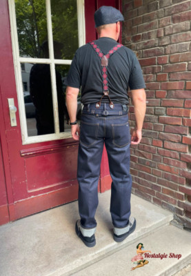 Miner57, 50er Retro Rockabilly Jeans-Japan Denim Hose 14,5 oz.Selvedge, Quality