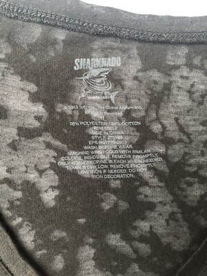 SHARKNADO Official Movie T-Shirt L Black Cotton Blend Short Sleeve Cult Classic