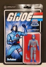 GI Joe Cobra Commander Glow in the Dark Patrol Action Figure Super7 ReAction
