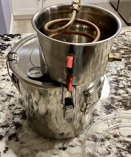 VEVOR Alkohol Destillerie 3 Gallonen Moonshine Wasser Wein Edelstahl Brauset