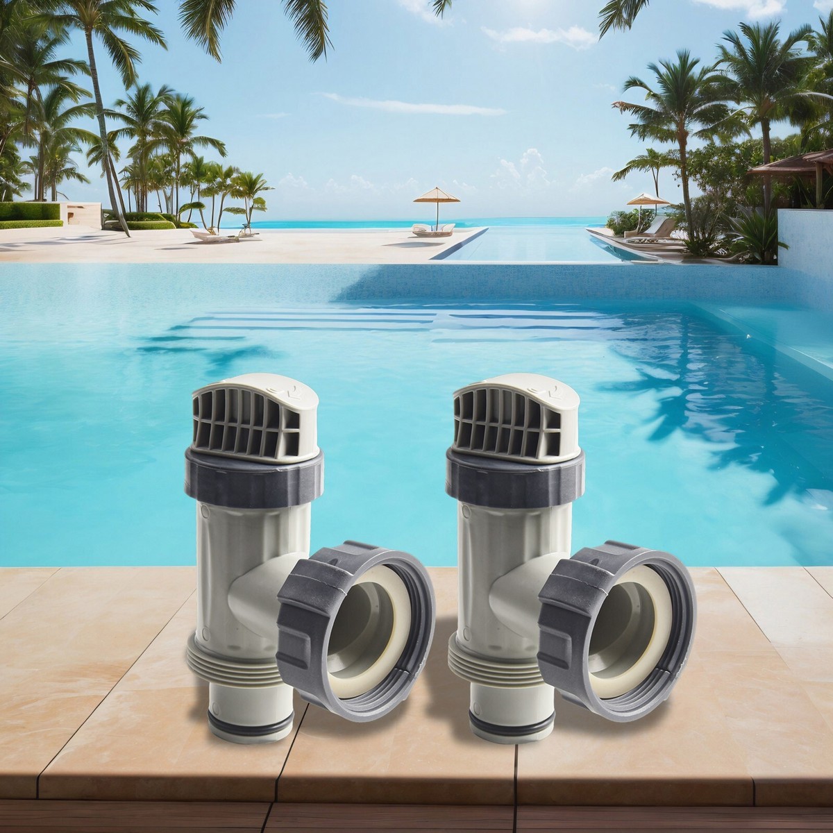 2pcs Replacement For Intex 10747 Large Pool Plunger Valve Assembly