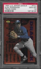 Alex Rodriguez 1994 UD Minor League Foil Trade Card #TC1 PSA 10